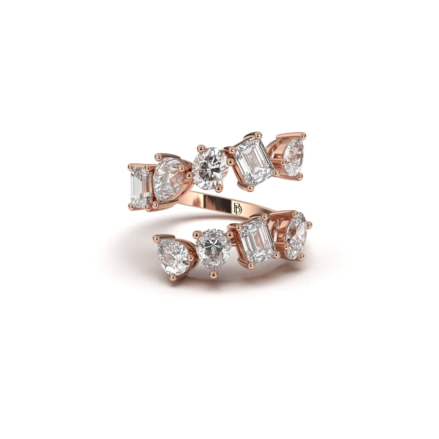 Multishape spiral ring